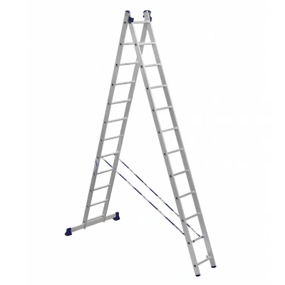 Купить Лестница-стремянка 2 секции по 12 ступеней (1) "Алюмет"