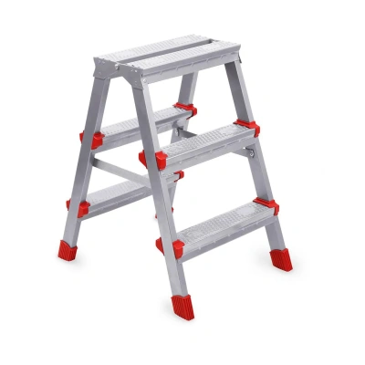 Купить Стремянка двухсторонняя "HAUSHALT" нндс3  3 ступени (1) "Ника"