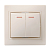 Купить Выключатель "Кварта" 2-х кл. с индикатором вс10-2-1-ккм, 10а, кремовый (1/10/200) "IEK"