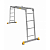 Купить Лестница шарнирная алюминиевая 4 секции по 4 ступени (1) "Алюмет"