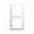 Купить Рамка "GLOSSA" 2-х местн. вертикальная, перламутр (1/30/180) "SCHNEIDER"