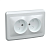 Купить Розетка "Вега" 2-х местн. рс12-2-вб, 10а, белый (1/25/100) "IEK"