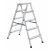 Купить Стремянка двухсторонняя алюминиевая 5 ступеней (1) "Алюмет"