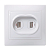 Купить Розетка компьютерная и телеф. "Кварта" 2-х местн. рк/т12-кб, RJ11/RJ45, белый (1/10/200) "IEK"