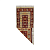 Купить Коврик-половичок "KILIM USAK" 80*150 см с рисунком (вишнев./ кремовый) (1/30) "L'CADESI" 1974