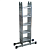 Купить Лестница-трансформер шарнирная 4 секции по 4 ступени (1) "Алюмет"