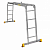 Купить Лестница-трансформер шарнирная профи 4 секции по 4 ступени (1) "Алюмет"