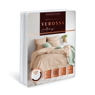 Купить Постельное белье "VEROSSA MELANGE" PRALINE евро