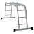Купить Лестница-трансформер шарнирная 4 секции по 3 ступени (1) "Новая высота" NV-1320