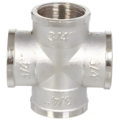 Купить Крестовина 3/4" никель